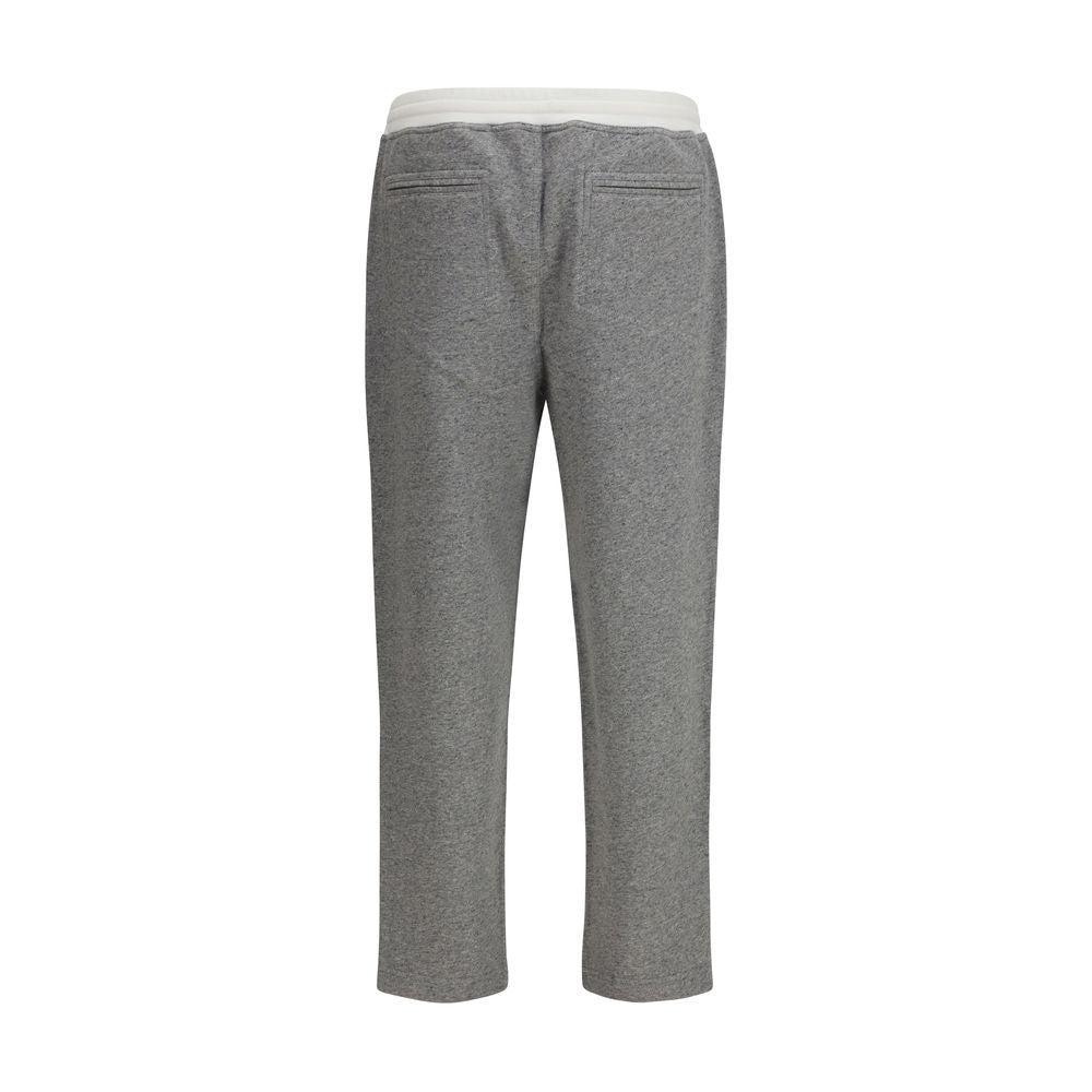 Brunello Cucinelli Grijze Katoenen Joggingbroek (Sportbroek)