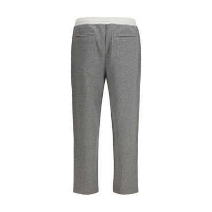 Brunello Cucinelli Grijze Katoenen Joggingbroek (Sportbroek)