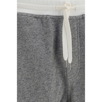 Brunello Cucinelli Grijze Katoenen Joggingbroek (Sportbroek)