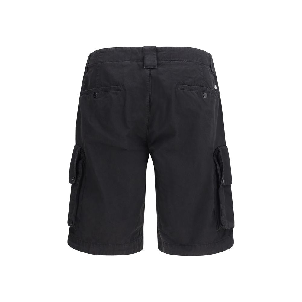 C.P. Company Bermuda Shorts en Coton Noir pour Hommes