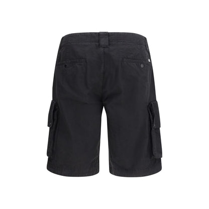 C.P. Company Zwarte Katoenen Bermudashort