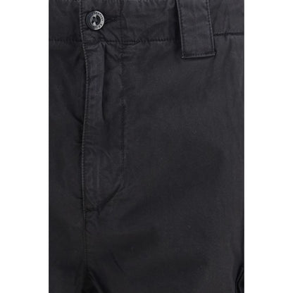 C.P. Company Zwarte Katoenen Bermudashort