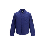 C.P. Company Blue Polyamide Button-Up Shirt Jacket