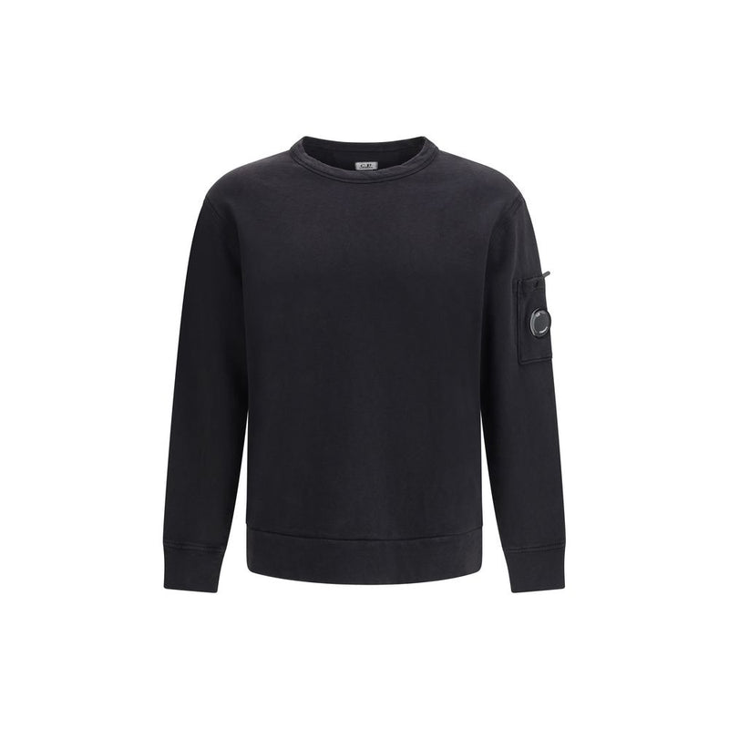 C.P. Company Black Cotton Sweatshirt - Classic Crewneck Design