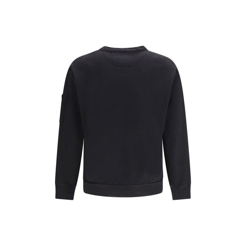 C.P. Company Black Cotton Sweatshirt - Classic Crewneck Design