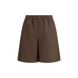 Shorts Bermudas Gucci Marrons en Lin