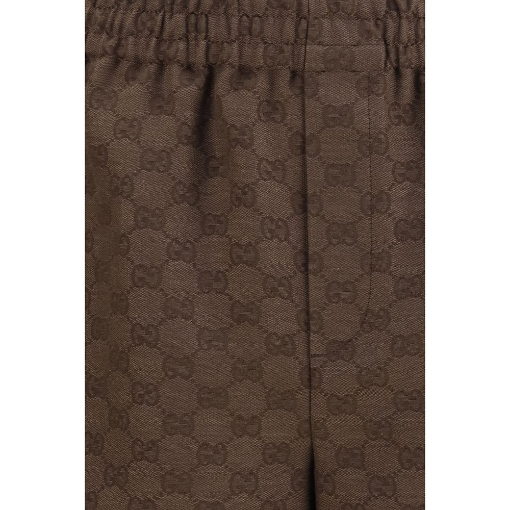 Shorts Bermudas Gucci Marrons en Lin