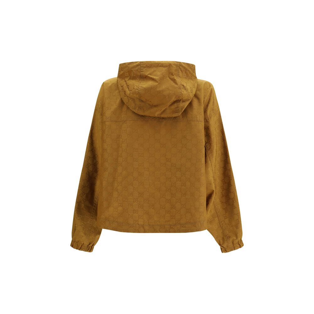 Gucci Beige Nylon Shell Jacket - Oversized Fit