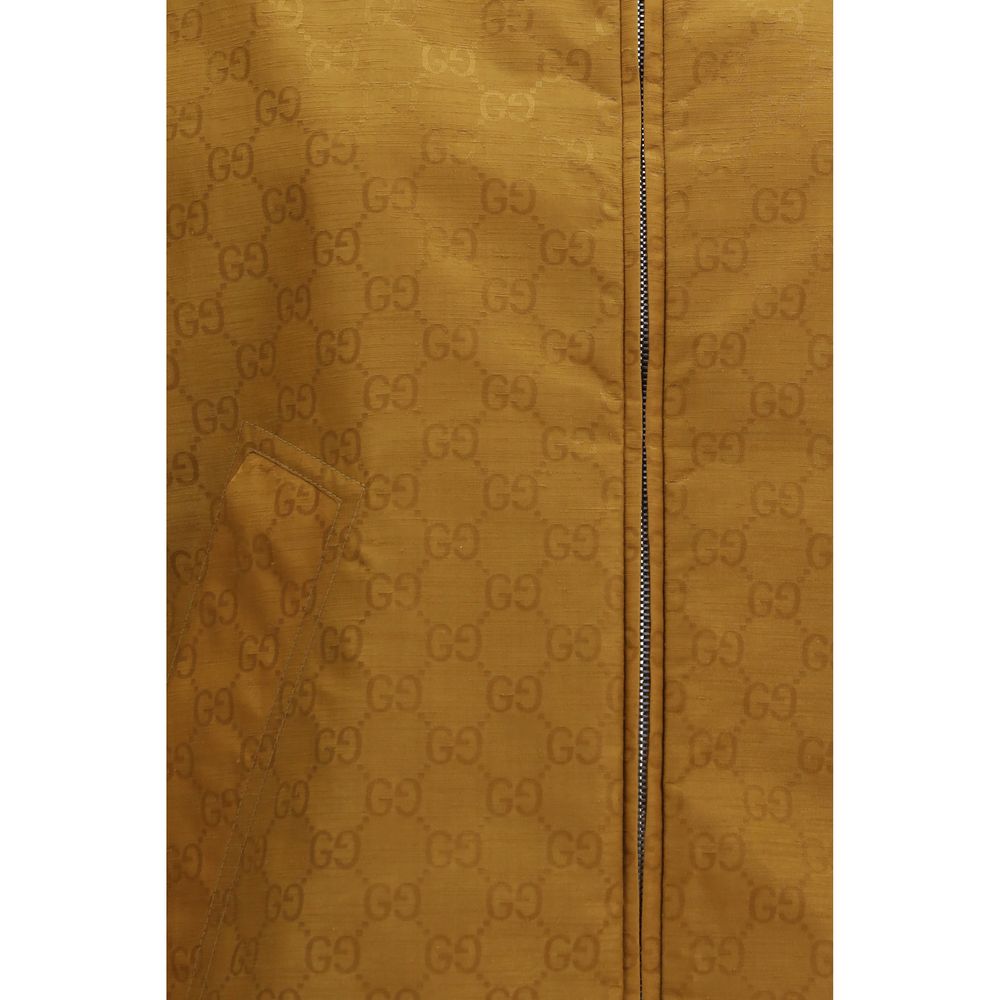 Gucci Beige Nylon Shell Jacket - Oversized Fit