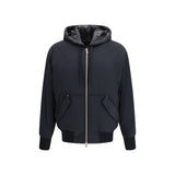 Moose Knuckles Black Nylon Bomber - Brixton Model
