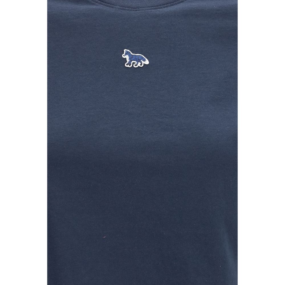 T-shirt en coton bleu Maison Kitsuné