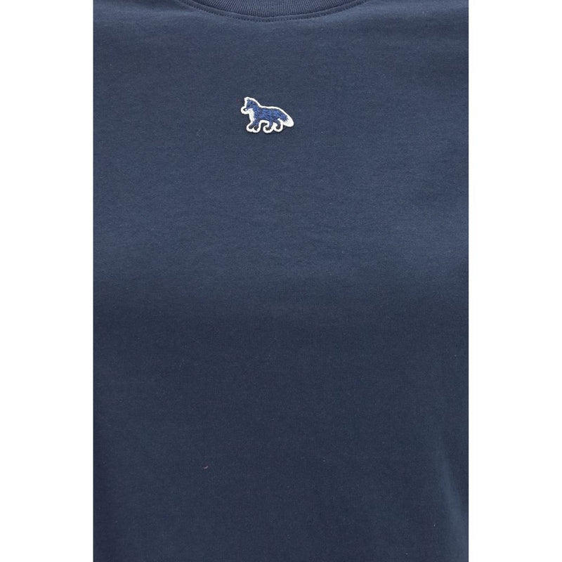 T-shirt en coton bleu Maison Kitsuné