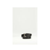 Prada Black Calf Leather Bos Taurus Regular Belt - 32 Inches