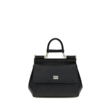 Sac bandoulière Bos Taurus en cuir de veau noir Dolce &amp; Gabbana