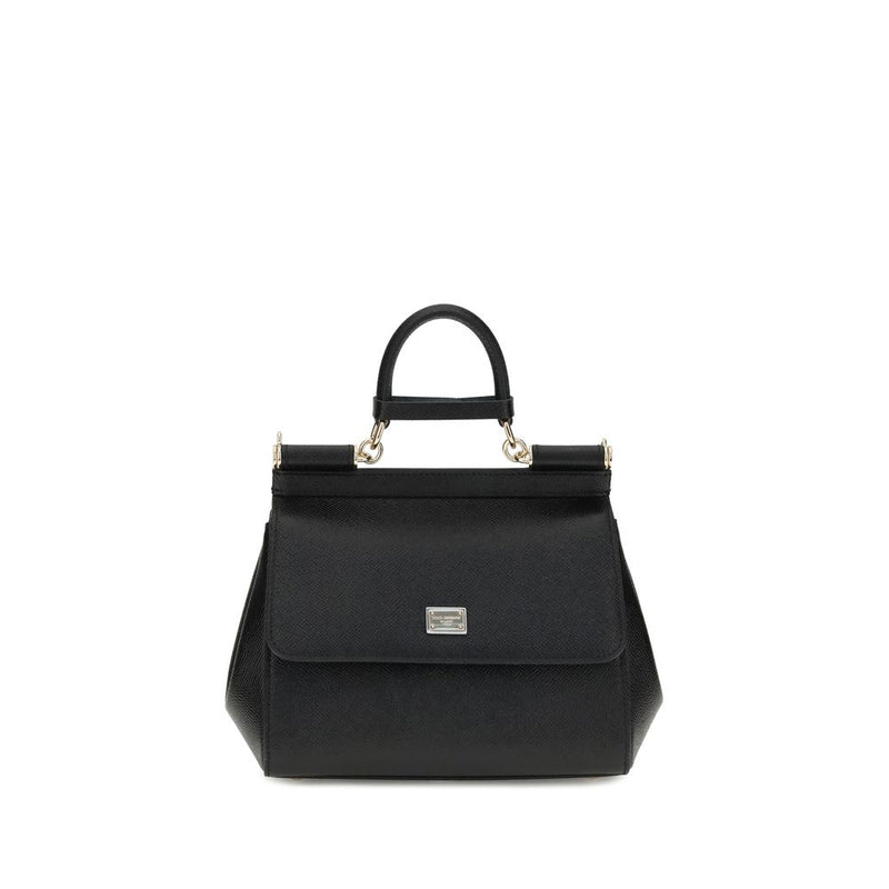 Sac bandoulière Bos Taurus en cuir de veau noir Dolce &amp; Gabbana