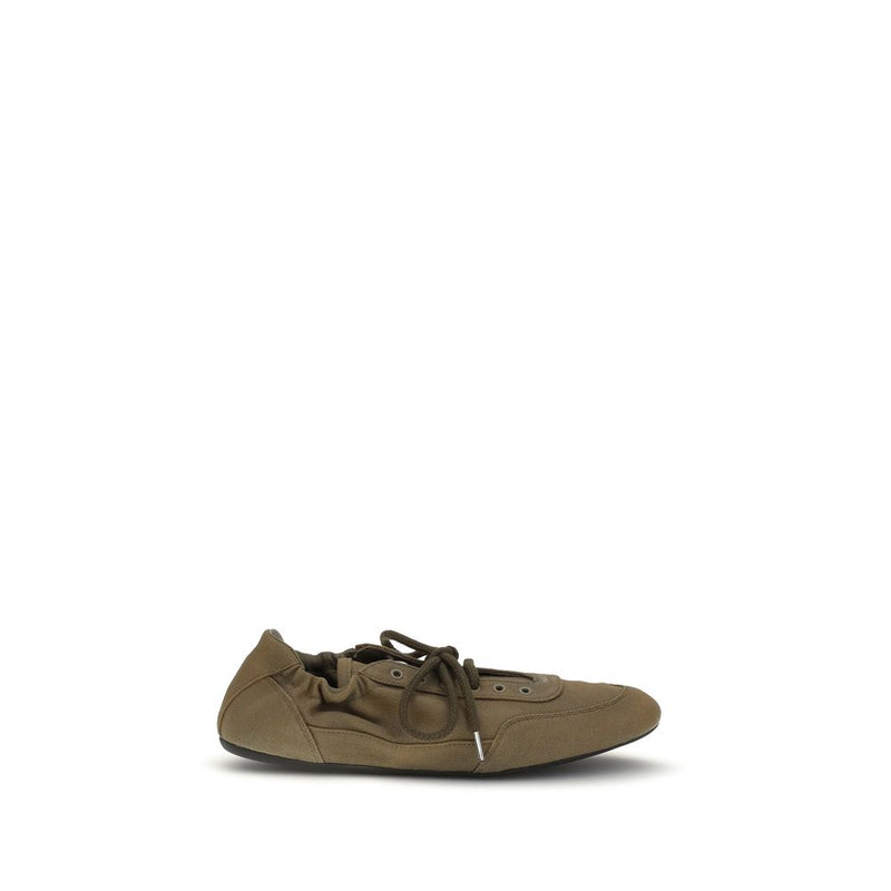 Prada Bicolor Cotton Athletic Sneakers for Women
