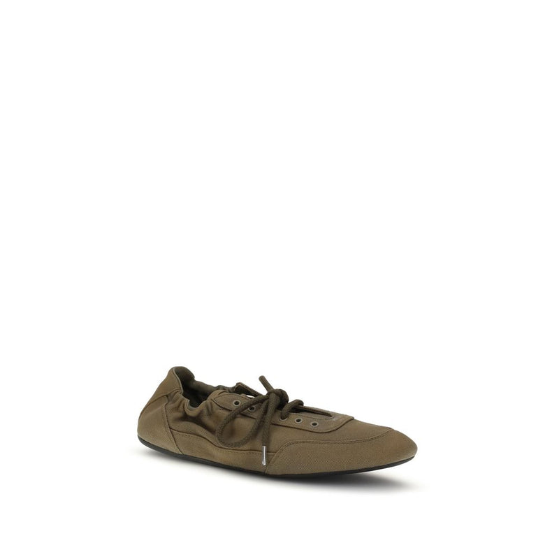 Prada Bicolor Cotton Athletic Sneakers for Women