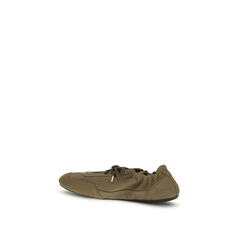Prada Bicolor Cotton Athletic Sneakers for Women