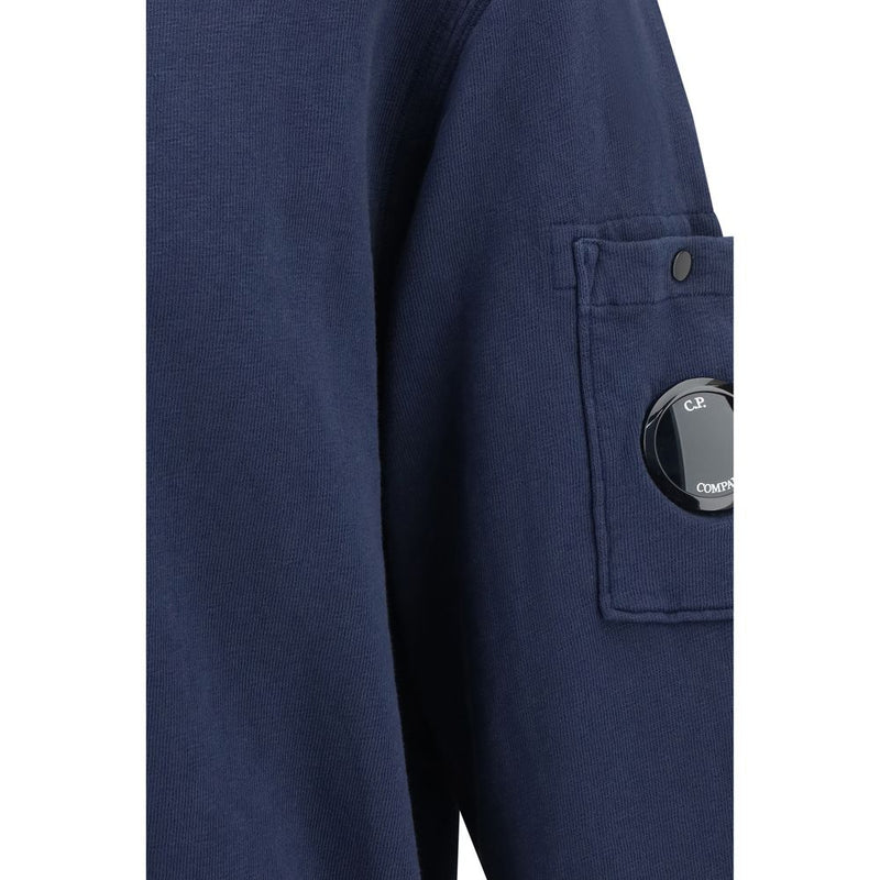 C.P. Company Blue Cotton Sweatshirt - Classic Crewneck Design