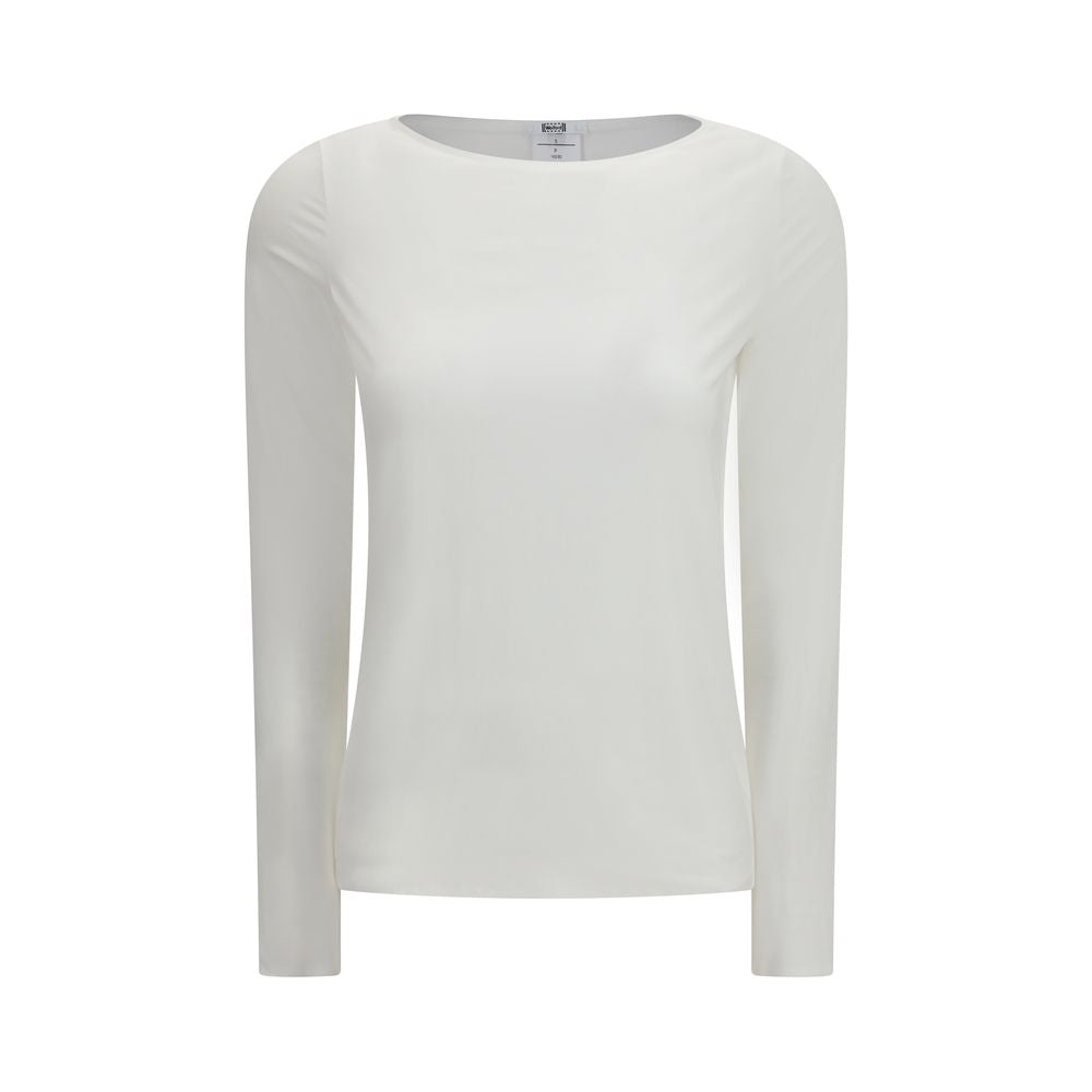 Wolford White Modal Long Sleeve T-Shirt - Pure Collection