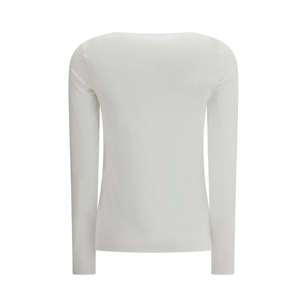 Wolford White Modal Long Sleeve T-Shirt - Pure Collection