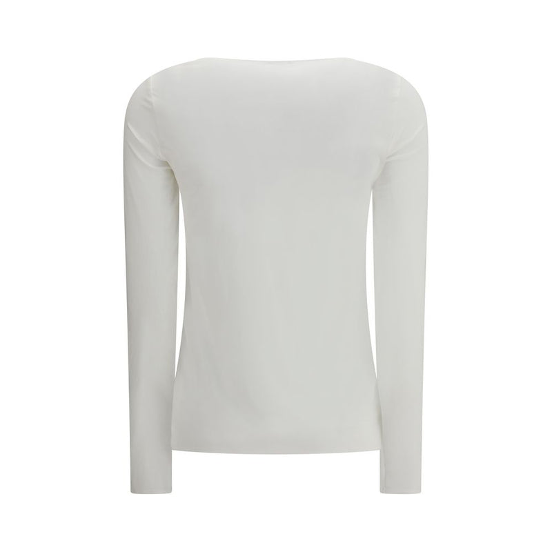 Wolford White Modal Long Sleeve T-Shirt - Pure Collection