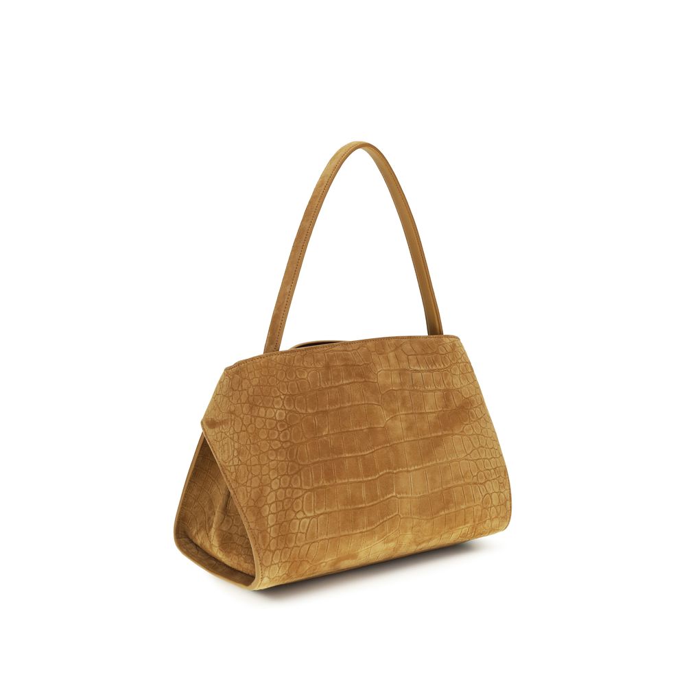 Ferragamo Beige Goatskin Hug Soft Shoulder Bag