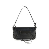 Balenciaga Black Lamb Ovis Aries Shoulder Bag