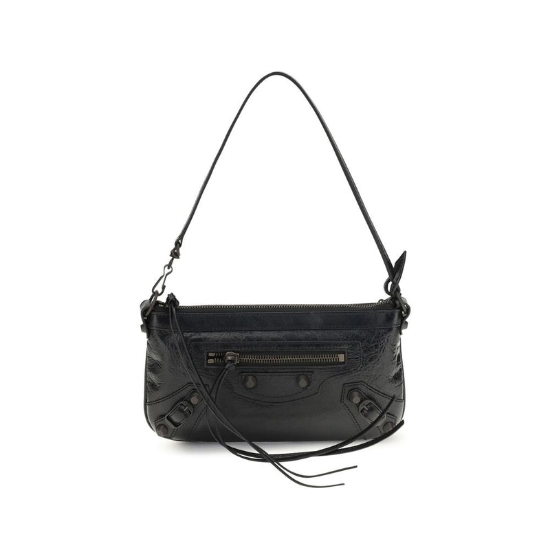 Balenciaga Black Lamb Ovis Aries Shoulder Bag