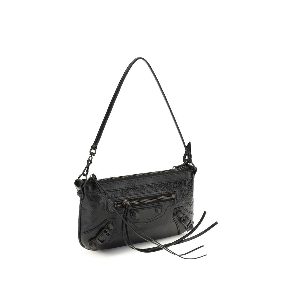 Balenciaga Black Lamb Ovis Aries Shoulder Bag