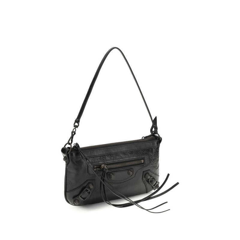 Balenciaga Black Lamb Ovis Aries Shoulder Bag