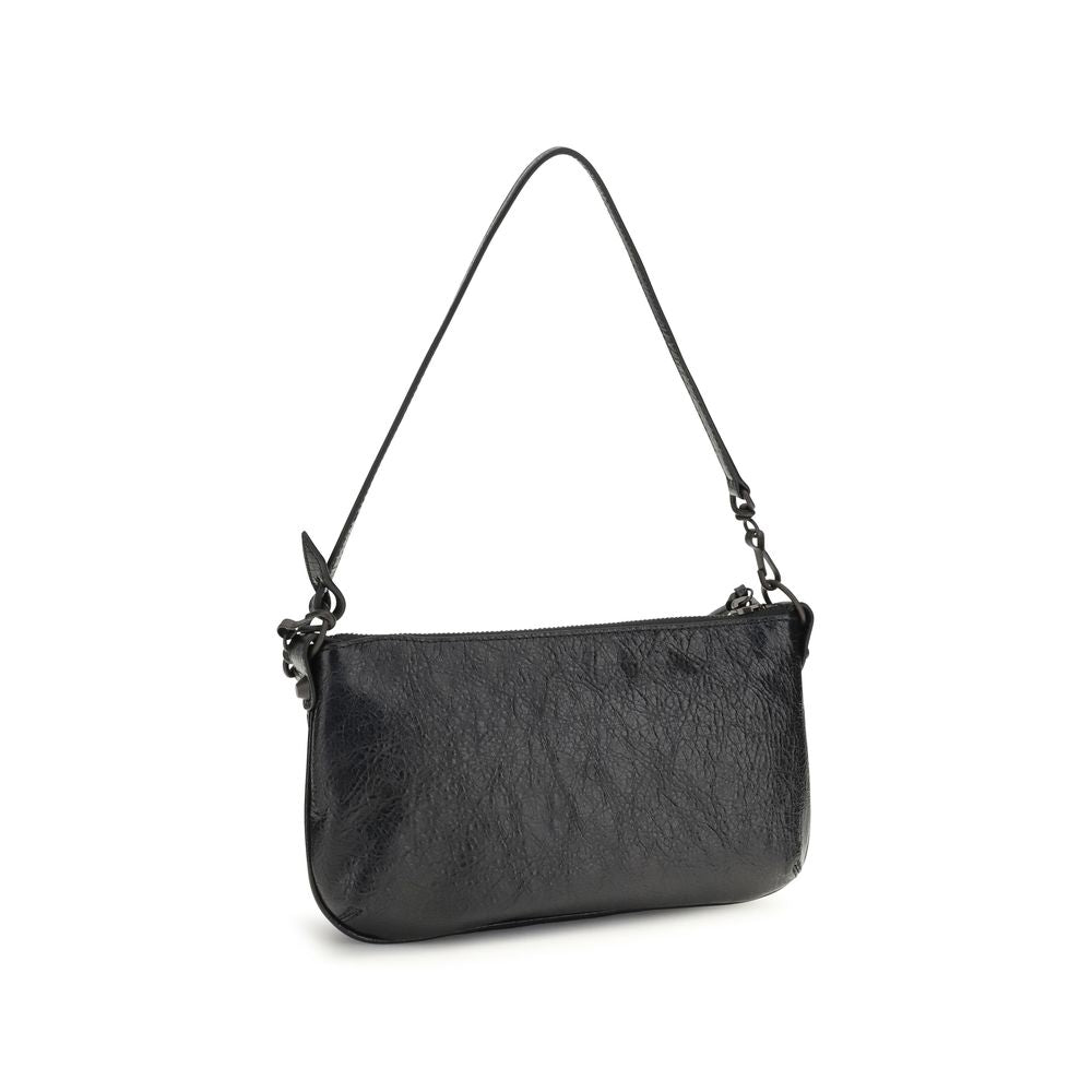 Balenciaga Black Lamb Ovis Aries Shoulder Bag