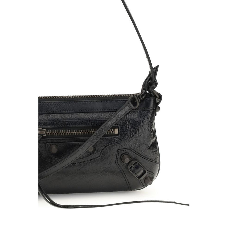 Balenciaga Black Lamb Ovis Aries Shoulder Bag