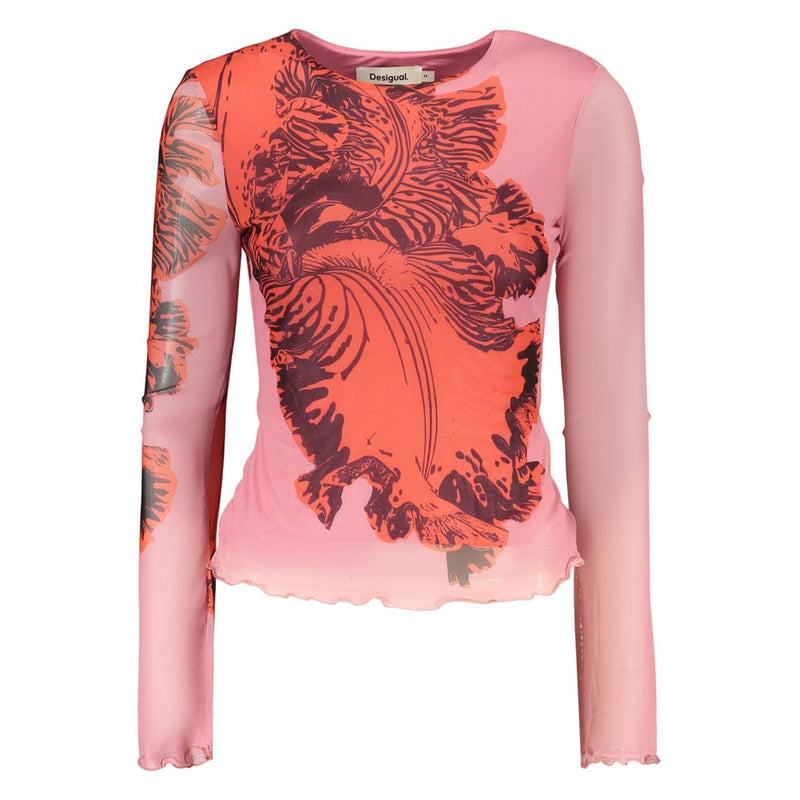 Desigual Rosa Viscosa Women T-Shirt - Tendance et Confort