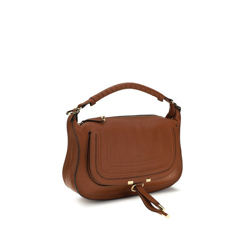 Chloé Marcie Small Brown Calf Leather Shoulder Bag