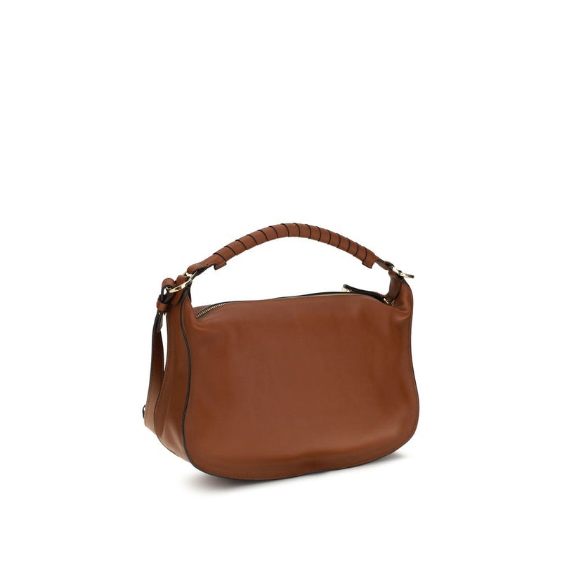 Chloé Marcie Small Brown Calf Leather Shoulder Bag