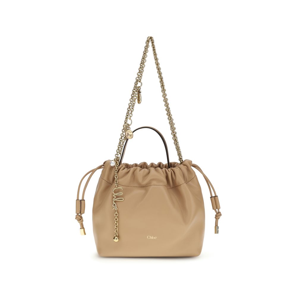 Sac à bandoulière Chloé en agneau beige Ovis Aries Aries