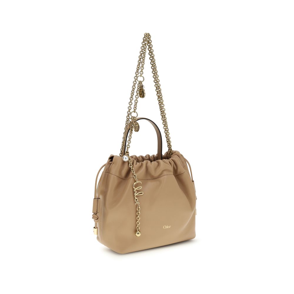 Sac à bandoulière Chloé en agneau beige Ovis Aries Aries