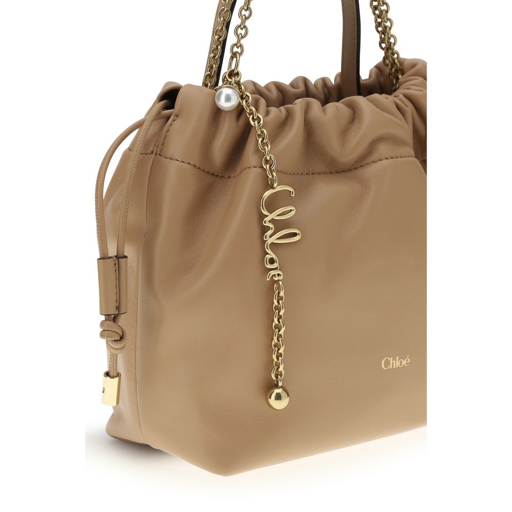 Sac à bandoulière Chloé en agneau beige Ovis Aries Aries