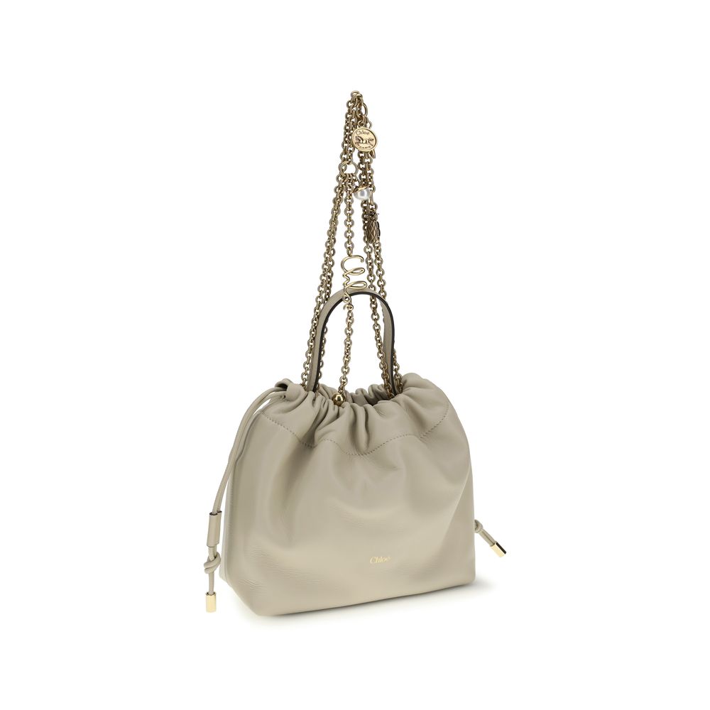 Chloé Beige Lamb Ovis Aries Shoulder Bag