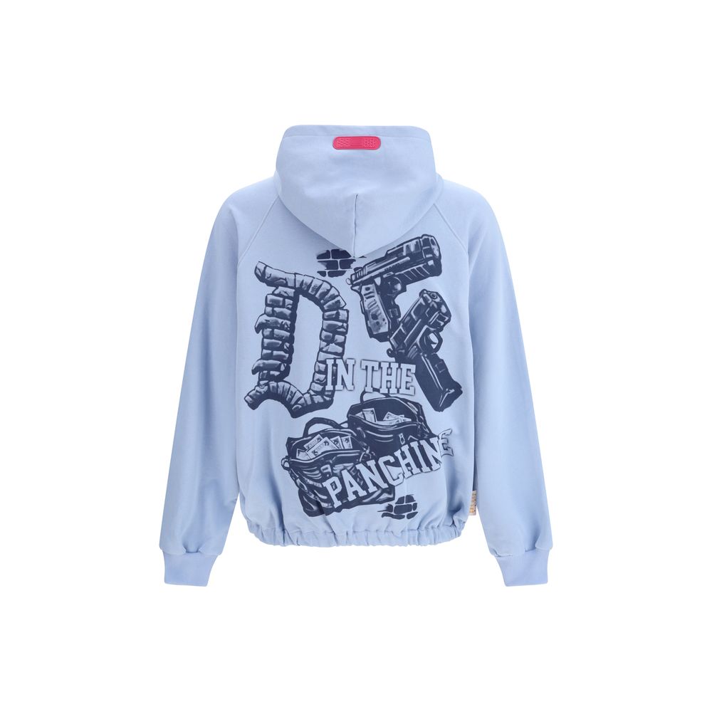 Sweat-shirt en coton bleu PDF Channel