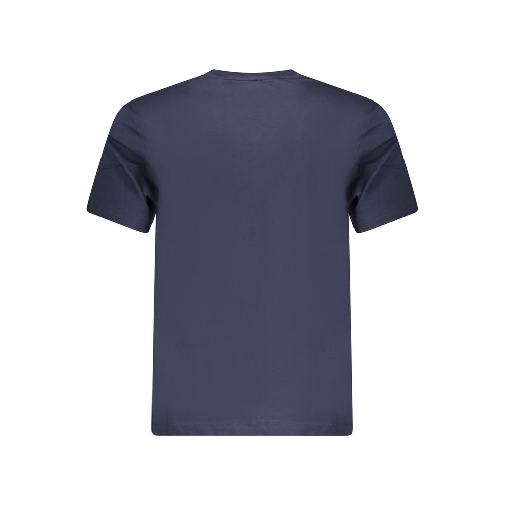 Guess Jeans Heren T-shirt van blauw biologisch katoen