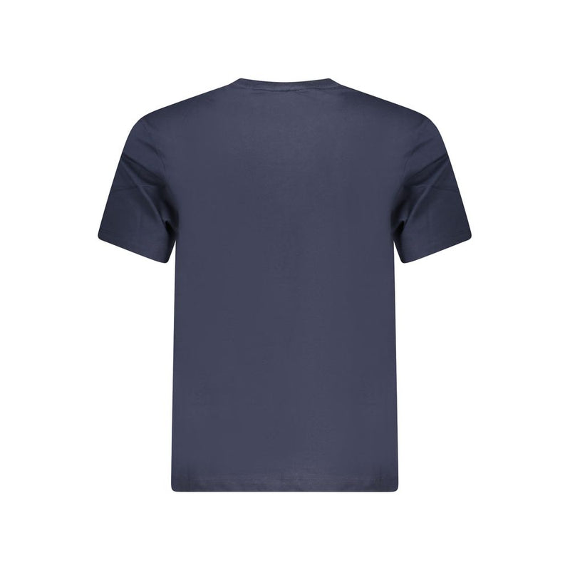 Guess Jeans Heren T-shirt van blauw biologisch katoen