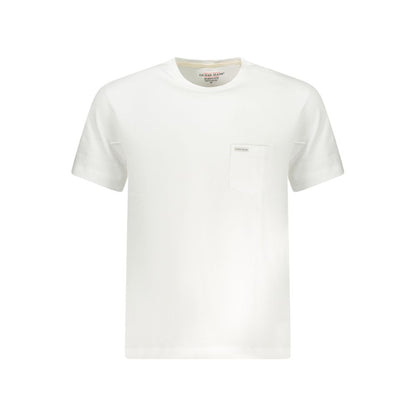 Guess Jeans Bianco Katoenen Heren T-shirt