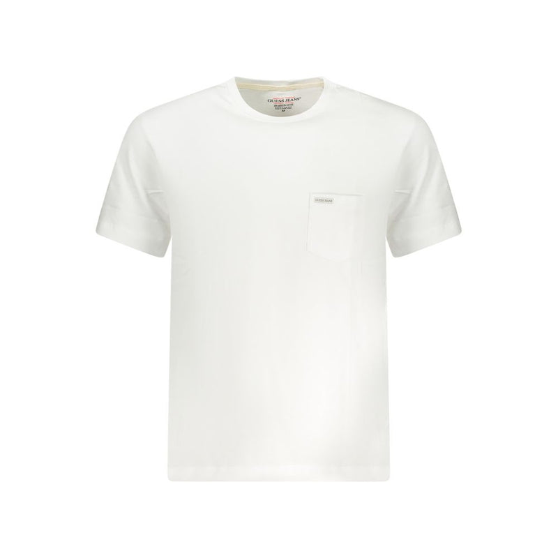 Guess Jeans Bianco Katoenen Heren T-shirt