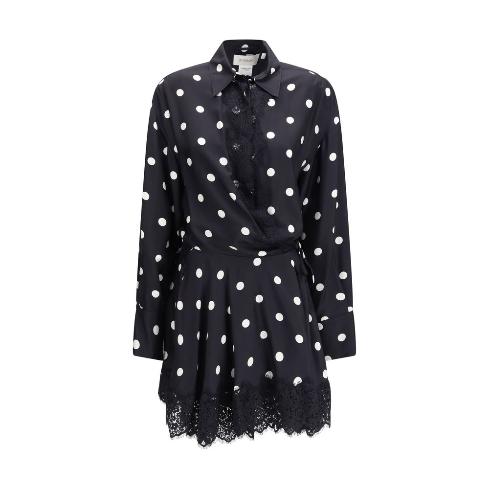 Robe décontractée en soie noire Max Mara