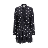 Robe décontractée en soie noire Max Mara