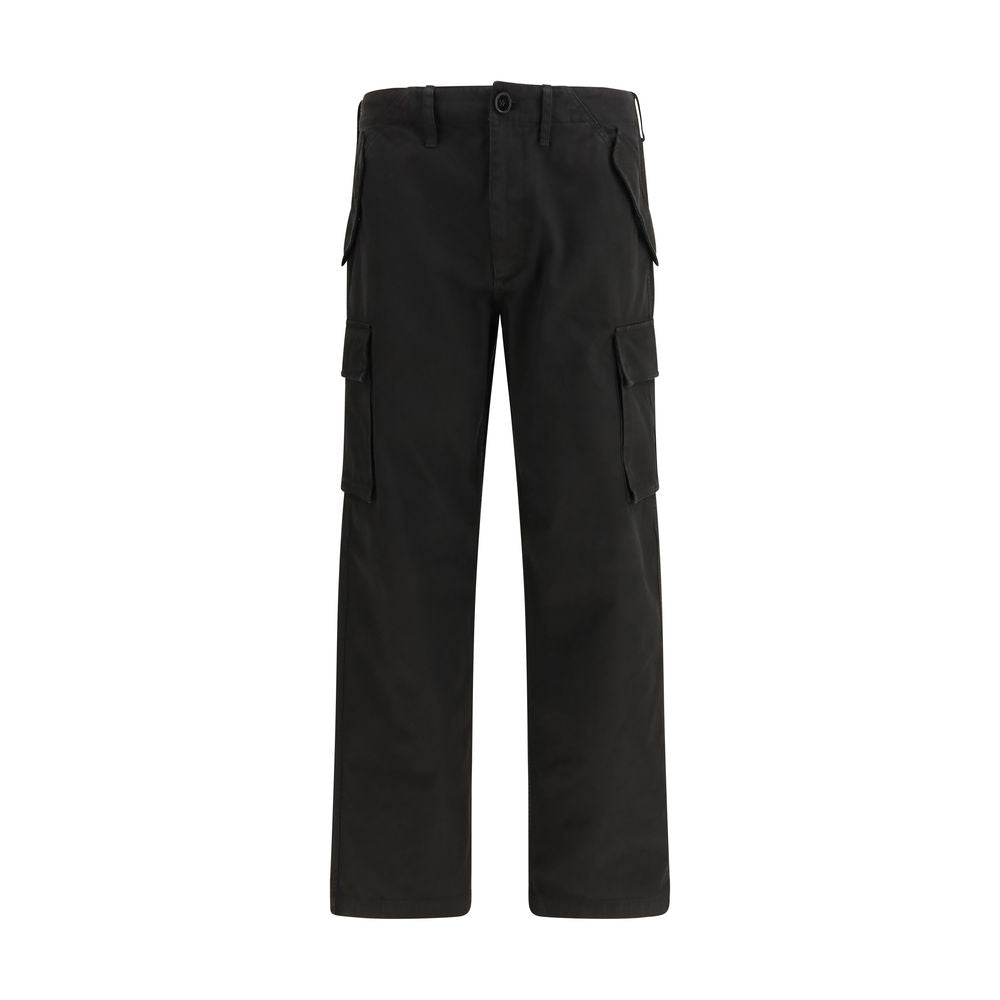 Pantalon cargo Burberry en coton noir