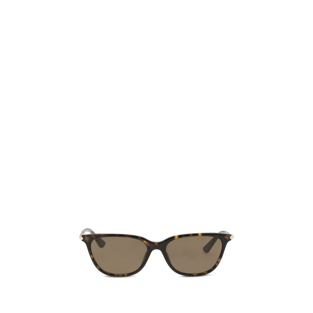 Alexander McQueen Brown Acetate Cat-Eye Sunglasses