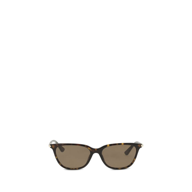 Alexander McQueen Brown Acetate Cat-Eye Sunglasses